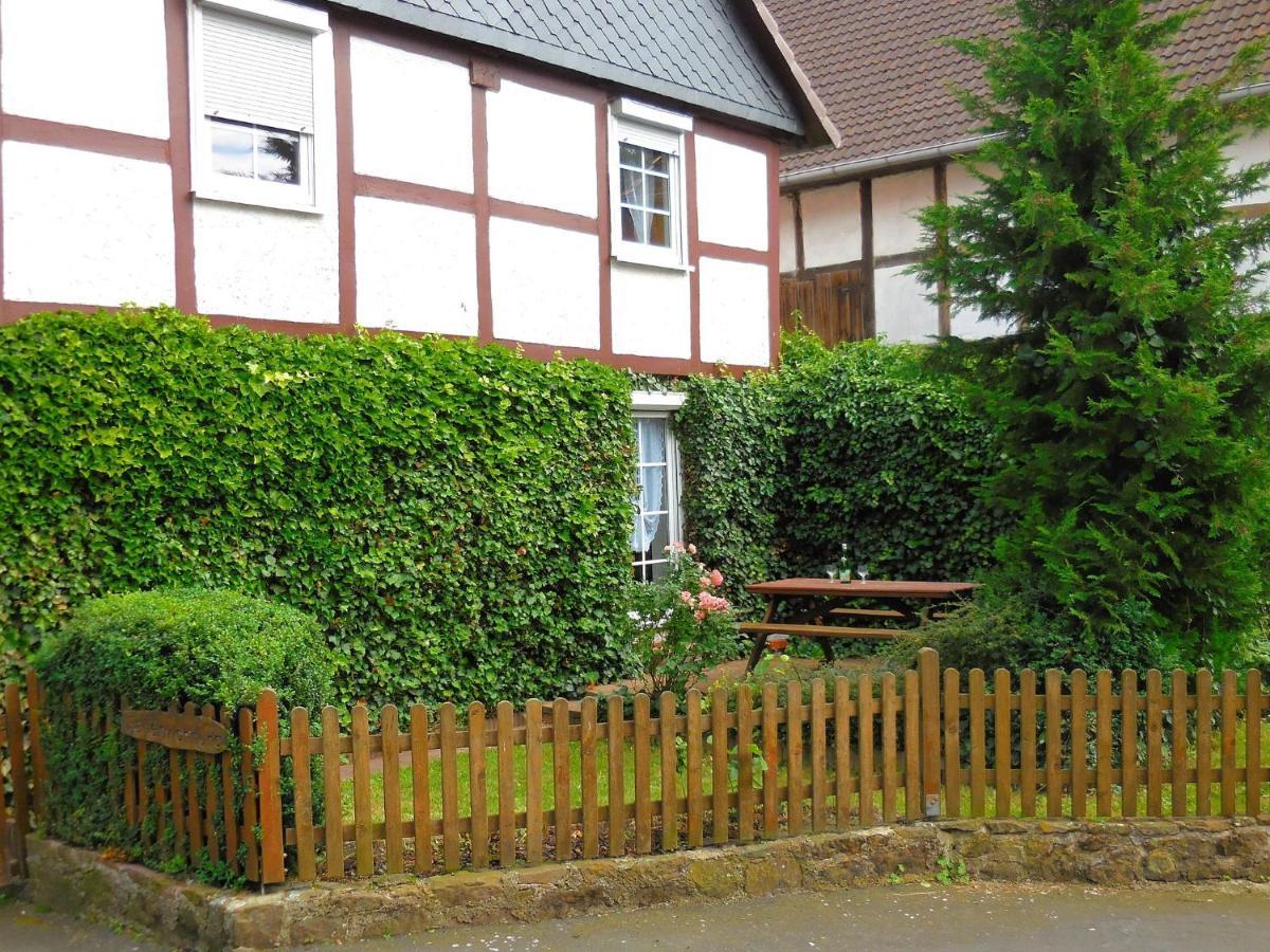 Small Apartment In Hesse With Terrace And Garden Frielendorf エクステリア 写真