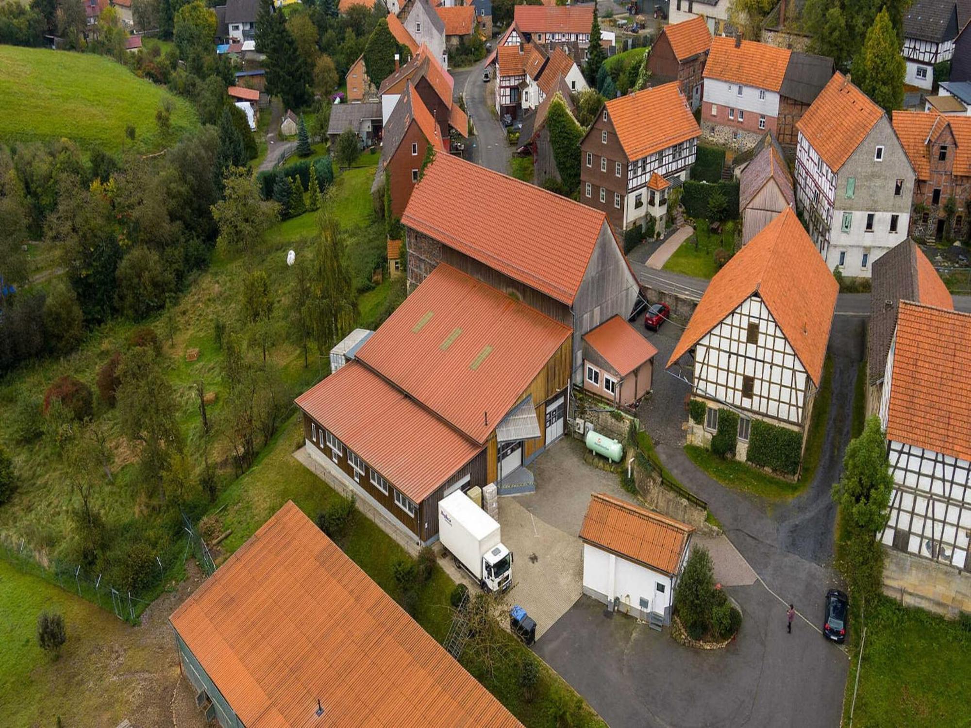 Small Apartment In Hesse With Terrace And Garden Frielendorf エクステリア 写真